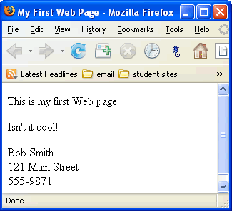 index page