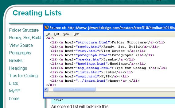 lists